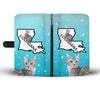 Egyptian Mau Cat Print Wallet Case-Free Shipping-LA State