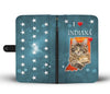 Lovely Maine Coon Cat Print Wallet Case-Free Shipping-IN State