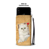 Persian Cat Print Wallet Case-Free Shipping-IN State