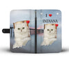Cute Persian Cat Print Wallet Case-Free Shipping-IN State