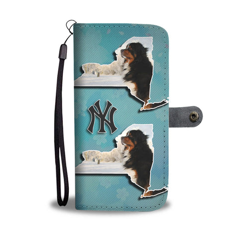 Bernese Mountain Dog Print Wallet Case-Free Shipping-NY State
