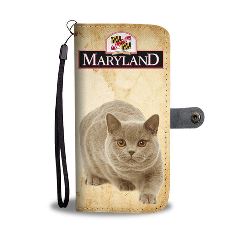 British Shorthair Cat Print Wallet Case-Free Shipping-MD State