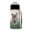 Lovely Siamese Cat Print Wallet Case Print-Free Shipping-IN State