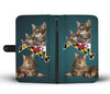 Manx Cat Print Wallet Case-Free Shipping-MD State