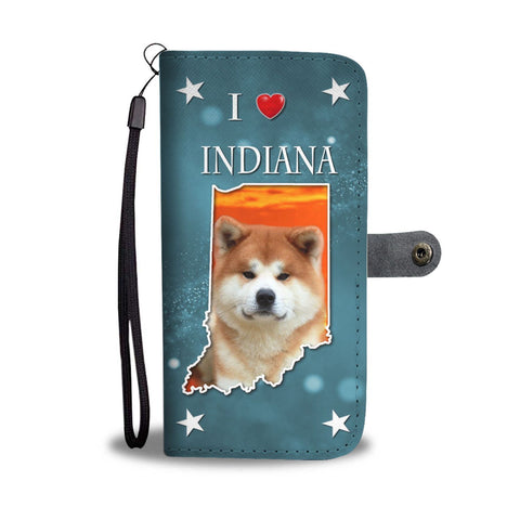 Cute Akita Dog Print Wallet Case-Free Shipping-IN State