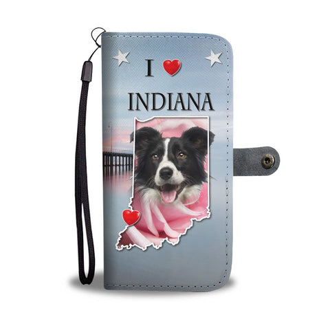 Border Collie Print Wallet Case-Free Shipping-IN State