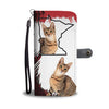 Amazing Savannah cat Print Wallet Case-Free Shipping-MN State