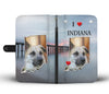 Chinook Dog Print Wallet Case-Free Shipping-IN State