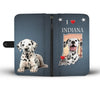 Cute Dalmatian Dog Print Wallet Case-Free Shipping-IN State