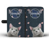 Russian Blue Cat Print Wallet Case-Free Shipping-MN State