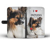 Cute Papillon Dog Print Wallet Case-Free Shipping-IN State