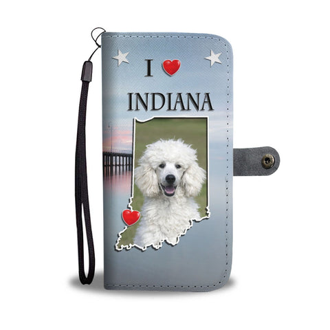 Cute Poodle Dog Print Wallet Case-Free Shipping-IN State