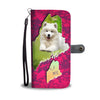 Cute Samoyed Dog Print Wallet Case-Free Shipping-ME State