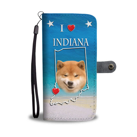 Shiba Inu Dog Print Wallet Case-Free Shipping-IN State