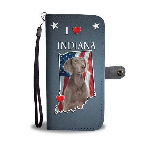 Lovely Weimaraner Print Wallet Case-Free Shipping-IN State