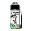 Siberian Husky Print Wallet Case-Free Shipping-MT State