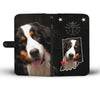 Cute Bernese Mountain Dog Print Wallet Case-Free Shipping-IN State