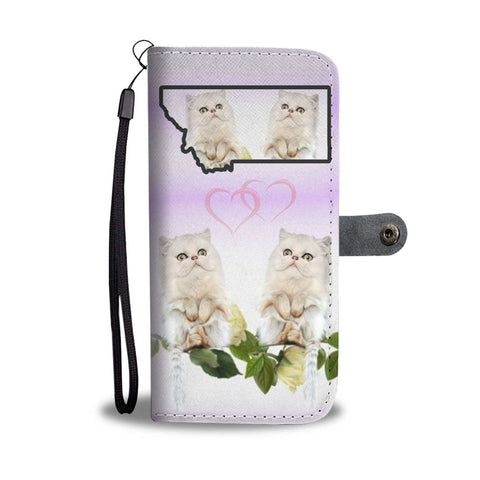 Persian Cat Print Wallet Case-Free Shipping-MT State