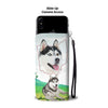 Siberian Husky Print Wallet Case-Free Shipping-OH State