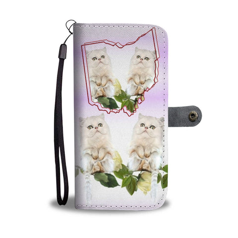 Persian cat Print Wallet Case-Free Shipping-OH State