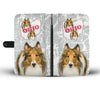 Rough Collie Print Wallet Case-Free Shipping-OH State