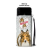 Rough Collie Print Wallet Case-Free Shipping-OH State