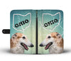 Borzoi Dog Print Wallet Case-Free Shipping-OH State