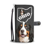 Bernese Mountain Dog Print Wallet Case-Free Shipping-OH State