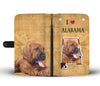 Bloodhound Print Wallet Case-Free Shipping-AL State