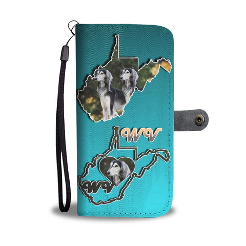 Amazing Saluki Dog Print Wallet Case-Free Shipping-WV State