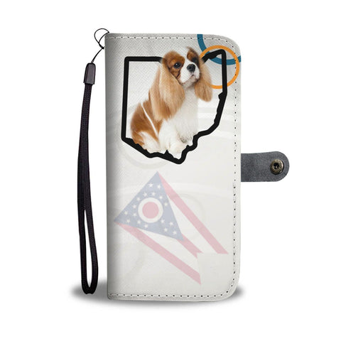 Cavalier King Charles Spaniel Print Wallet Case-Free Shipping-OH State