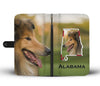 Cute Rough Collie Print Wallet Case-Free Shipping-AL State