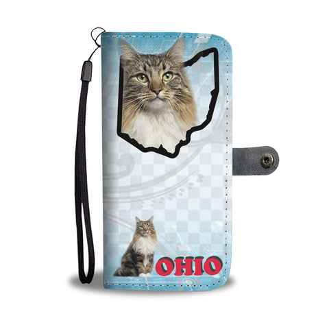 Norwegian Forest Cat Print Wallet Case-Free Shipping-OH State