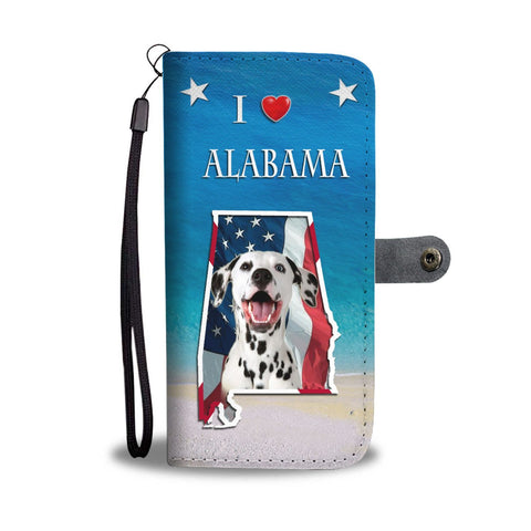 Cute Dalmatian Dog Print Wallet Case-Free Shipping-AL State