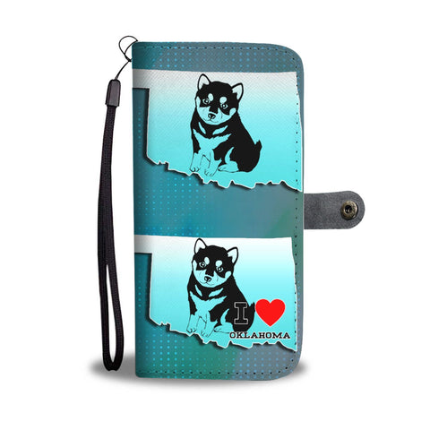 Shiba Inu dog Art Print Wallet Case-Free Shipping-OK State