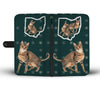 Savannah Cat Print Wallet Case-Free Shipping-OH State