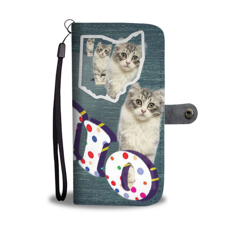 American Curl Cat 3D Print Wallet Case-Free Shipping-OH State