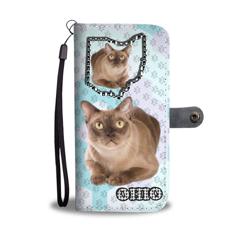 Burmese cat Print Wallet Case-Free Shipping-OH State