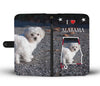 Lovely Maltese Dog Print Wallet Case-Free Shipping-AL State