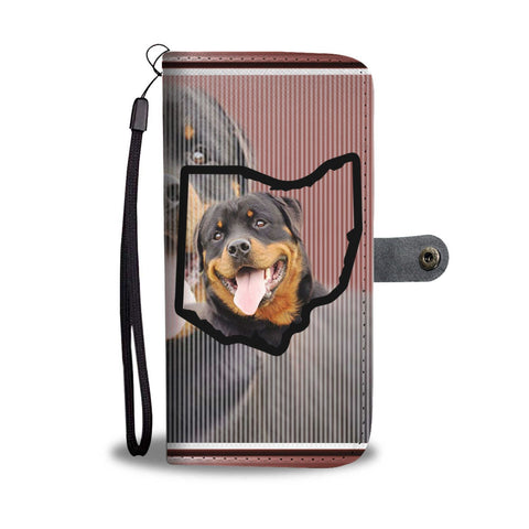 Rottweiler Print Wallet Case-Free Shipping-OH State