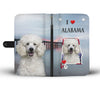Lovely Poodle Print Wallet Case-Free Shipping-AL State