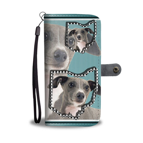 Italian Greyhound dog Print Wallet Case-Free Shipping-OH State