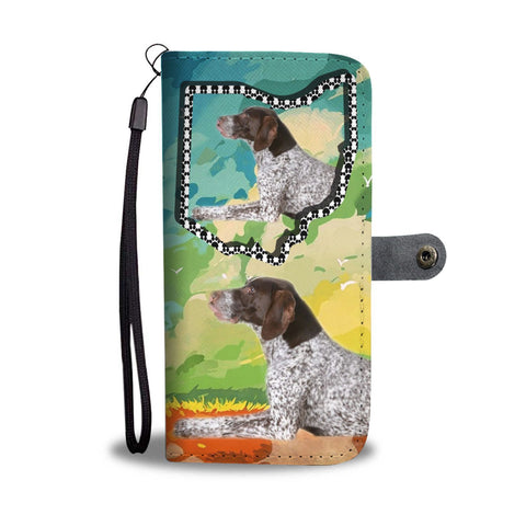 German Short Haired Pointer Print Wallet Case-Free Shipping-OH State