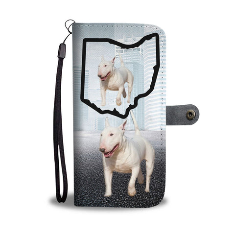 Bull Terrier Print Wallet Case-Free Shipping-OH State
