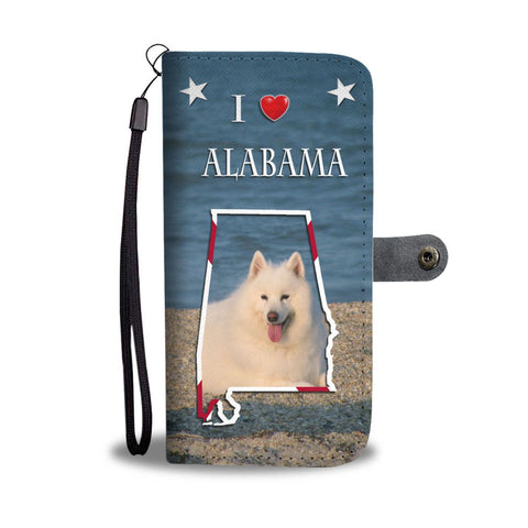 Samoyed Dog Print Wallet Case-Free Shipping-AL State