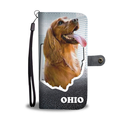 Cocker Spaniel Print Wallet Case-Free Shipping-OH State