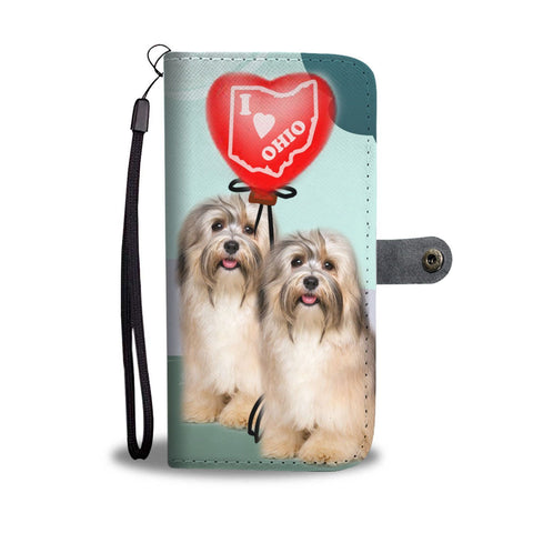 Havanese Dog Print Wallet Case-Free Shipping-OH State