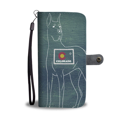 Great Dane Print Wallet Case-Free Shipping-CO State