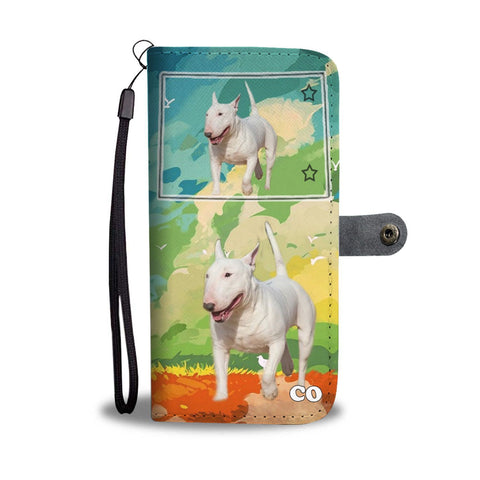 Bull Terrier Print Wallet Case-Free Shipping-CO State