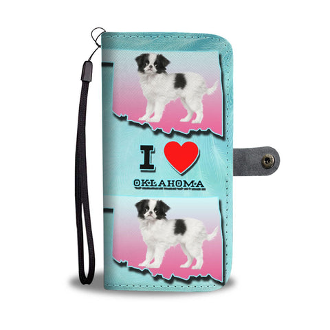 Cute Japanese Chin Dog Print Wallet Case-Free Shipping-OK State
